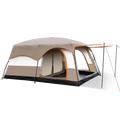 Two-Room 1-Hall Tent with Spacious Interior Khaki