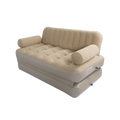 2-in-1 Inflatable Sofa Bed with Backrest | Portable Air Couch for Camping & Home