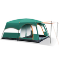 Two-Room 1-Hall Tent with Spacious Interior Dark Green