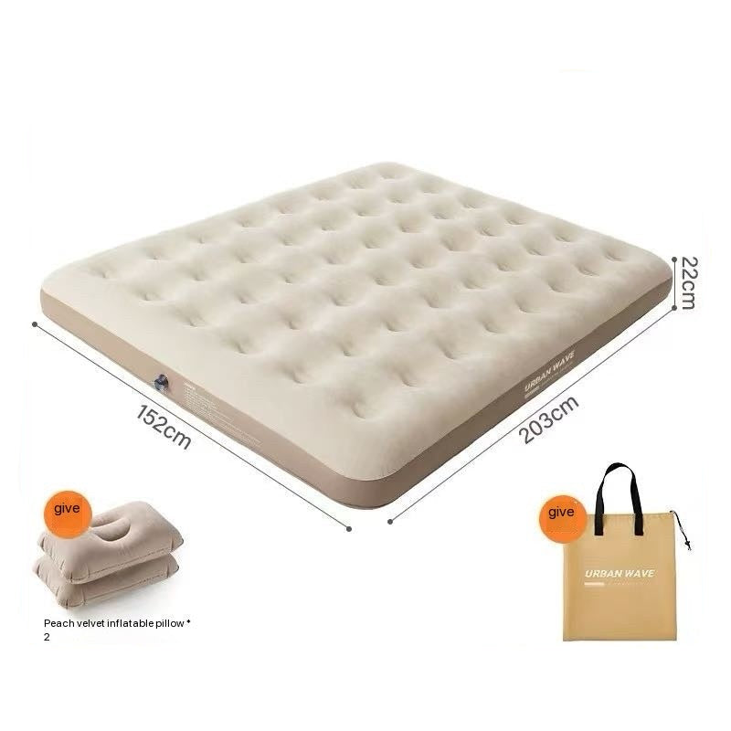 Inflatable Camping Mattress, Foldable Air Bed, Outdoor Tent Sleeping Pad For Home & Camping