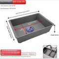 All-plastic Drain Basin [Grey]