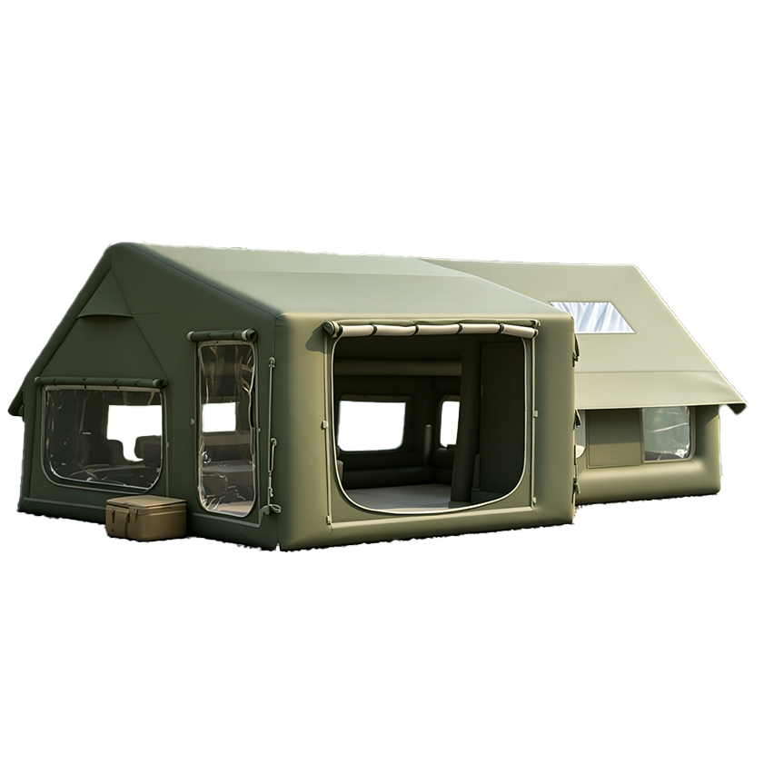15m² Cotton Canvas Inflatable Cabin Tent