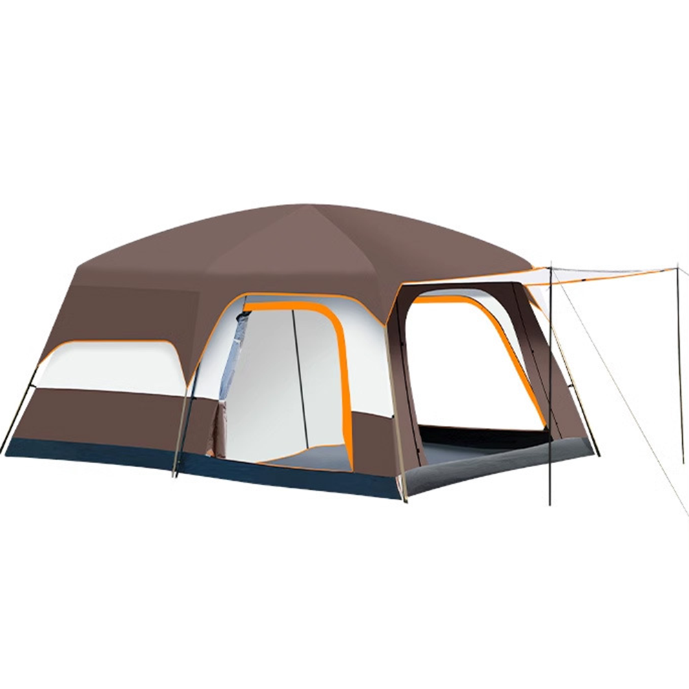 Two-Room 1-Hall Tent with Spacious Interior Brown