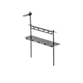3-tier storage rack